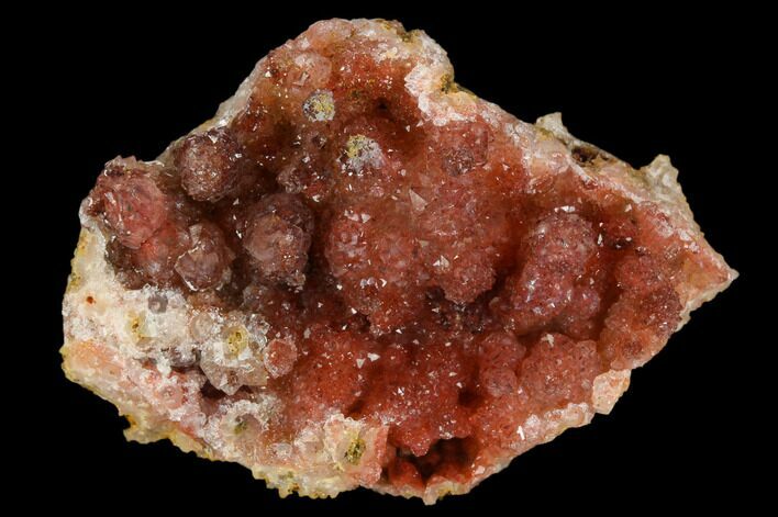 Hematite Quartz Crystal Geode Section - Morocco #127970